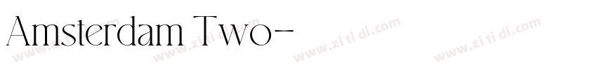 Amsterdam Two字体转换